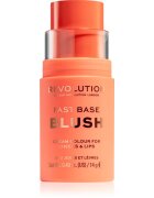Revolution Fast Base тониращ балсам за устни и скули цвят Peach 14 гр.