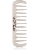 Revolution Haircare Natural Curl Wide Tooth Comb гребен за коса за чуплива и къдрава коса цвят White 1 бр.