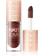 Revolution Pout Bomb блясък за устни с увеличаващ ефект цвят Espresso Cool Nude 4.6 мл.