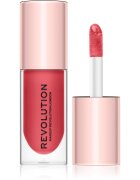 Revolution Pout Bomb блясък за устни за по-голям обем със силен гланц цвят Peachy 4.6 мл.