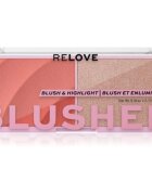 Revolution Relove Blushed Duo Blush & Highlighter озаряващ руж 1 бр.
