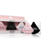 Revolution Soft Focus Powder Puff Trio велурен тампон за пудра 3 бр.
