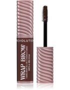 Revolution Wrap Brow Tubing Brow Gel фиксиращ гел за вежди цвят Dark Brown 2.3 мл.
