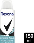 Rexona Invisible Aqua антиперспирант-спрей срещу бели и жълти петна 150 мл.