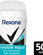 Rexona Invisible Aqua твърд антиперспирант срещу бели и жълти петна 50 мл.