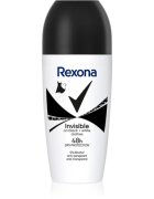 Rexona Invisible Black and White Roll-On рол- он против изпотяване срещу бели и жълти петна 50 мл.