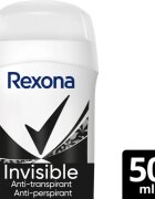 Rexona Invisible Black and White твърд антиперспирант срещу бели и жълти петна 50 мл.