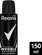 Rexona Men Invisible антиперспирант-спрей срещу бели петна 150 мл.
