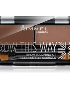 Rimmel Brow This Way палитра за вежди цвят 002 Medium Brown 13 гр.
