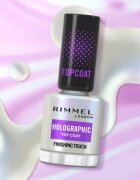 Rimmel Holographic горен лак за нокти с блясък 12 мл.