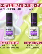 Rimmel Holographic горен лак за нокти с блясък 12 мл.