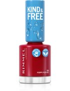 Rimmel Kind & Free лак за нокти цвят 156 Poppy Pop Red 8 мл.