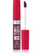 Rimmel Lasting Mega Matte леко течно матиращо червило 16 часа цвят Rock Me Purple 74 мл.