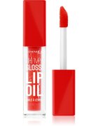 Rimmel Oh My Gloss! Lip Oil масло от нар с хидратиращ ефект цвят 004 Vivid Red 45 мл.