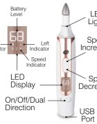 RIO Precision Pro Electric Nail File електрическа пила за нокти 1 бр.