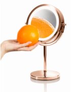 RIO Rose gold mirror огледало за гримиране с LED осветление 1 бр.