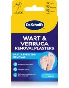 Scholl Dr. 's Wart & Verruca Plaster комплект лепенки за намаляване на натиска оказван върху брадавиците и мазолите 3x7 бр.