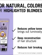 Schwarzkopf Gliss Blonde Hair Perfector регенерираща маска за коса за изрусена коса или коса с кичури 150 мл.