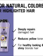 Schwarzkopf Gliss Blonde Hair Perfector шампоан за коса неутрализиращ жълтеникавите оттенъци 250 мл.
