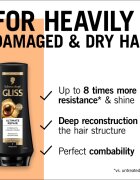 Schwarzkopf Gliss Ultimate Repair подсилващ балсам за суха и увредена коса 200 мл.