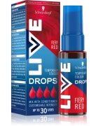 Schwarzkopf LIVE Drops отмиващ се цветен нюанс цвят Fiery Red 30 мл.