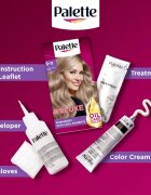 Schwarzkopf Palette Deluxe перманентната боя за коса цвят 9-11 Cool Light Grey Rose 1 бр.
