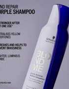 Schwarzkopf Professional Blondme Bond Repair Purple Shampoo лилав шампоан за руса коса 300 мл.