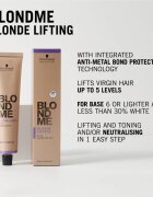 Schwarzkopf Professional Blondme Lifting изсветляваща крем за руса коса цвят Ash 60 мл.