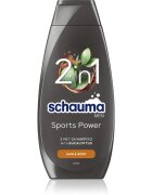 Schwarzkopf Schauma MEN душ гел и шампоан 2 в 1 за мъже Sports Power 400 мл.