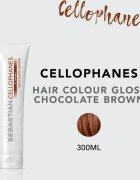 Sebastian Professional Cellophanes маска възвръщаща блясък на боядисана коса цвят Choco Brown 300 мл.