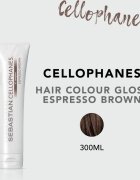 Sebastian Professional Cellophanes маска възвръщаща блясък на боядисана коса цвят Espresso Brown 300 мл.