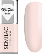 Semilac UV Gel Base Skin Tone Base основен лак за нокти с гел цвят Rose Beige 7 мл.