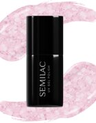 Semilac UV Hybrid Crushed_ICE гел лак за нокти с използване на UV/LED лампа цвят 491 Strawberry Ice 7 мл.