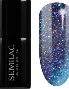 Semilac UV Hybrid Galaxy Flash гел лак за нокти с използване на UV/LED лампа цвят 826 Virtual Blue 7 мл.