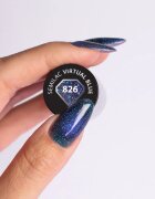 Semilac UV Hybrid Galaxy Flash гел лак за нокти с използване на UV/LED лампа цвят 826 Virtual Blue 7 мл.