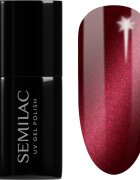 Semilac UV Hybrid Silk Effect гел лак за нокти с използване на UV/LED лампа цвят 467 Red Candle Flash 7 мл.