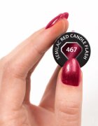Semilac UV Hybrid Silk Effect гел лак за нокти с използване на UV/LED лампа цвят 467 Red Candle Flash 7 мл.