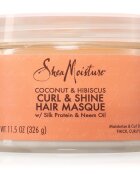 Shea Moisture Coconut & Hibiscus Curl & Shine интензивно грижа - маска за къдрава коса 326 гр.