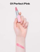 Shiseido Technosatin Pink сатенено червило цвят 01 Perfect Pink 3.3 гр.