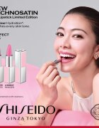 Shiseido Technosatin Pink сатенено червило цвят 02 Sparkling Pink 3.3 гр.