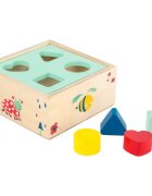 Small foot Shape-Fitting Cube Forest играчка сортер от дърво 12 m+ 5 бр.