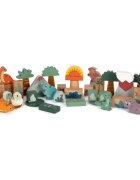 Small foot Wooden Building Blocks Dino играчка за подреждане от дърво 12 m+ 34 бр.