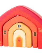 Small foot Wooden Building Blocks House играчка за подреждане от дърво 12 m+ 4 бр.