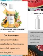 so!flow Energizing Shower Sorbet хидратиращо сорбе за тяло под душа 400 мл.