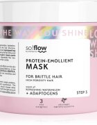 so!flow High Porosity Hair Protein-Emollient Mask подсилваща маска за крехка и стресирана коса 400 мл.