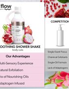so!flow Smoothing Shower Shake душ гел за всички видове кожа Pithaja & Pomegranate 400 мл.