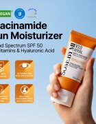 Some By Mi V10 Hyal Air Fit Sunscreen лек защитен крем за лице SPF 50+ 50 мл.