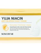 Some By Mi Yuja Niacin Anti Blemish Daily Mask озаряваща платнена маска да уеднакви цвета на кожата голяма опаковка 30 бр.