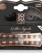 SOSU Cosmetics Hidden Agenda Undetectable Lashes лепящи снопчета мигли без възли 12 mm