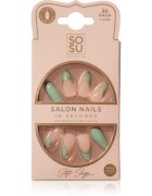 SOSU Cosmetics Salon Nails Изкуствени нокти цвят Soft Sage 30 бр.